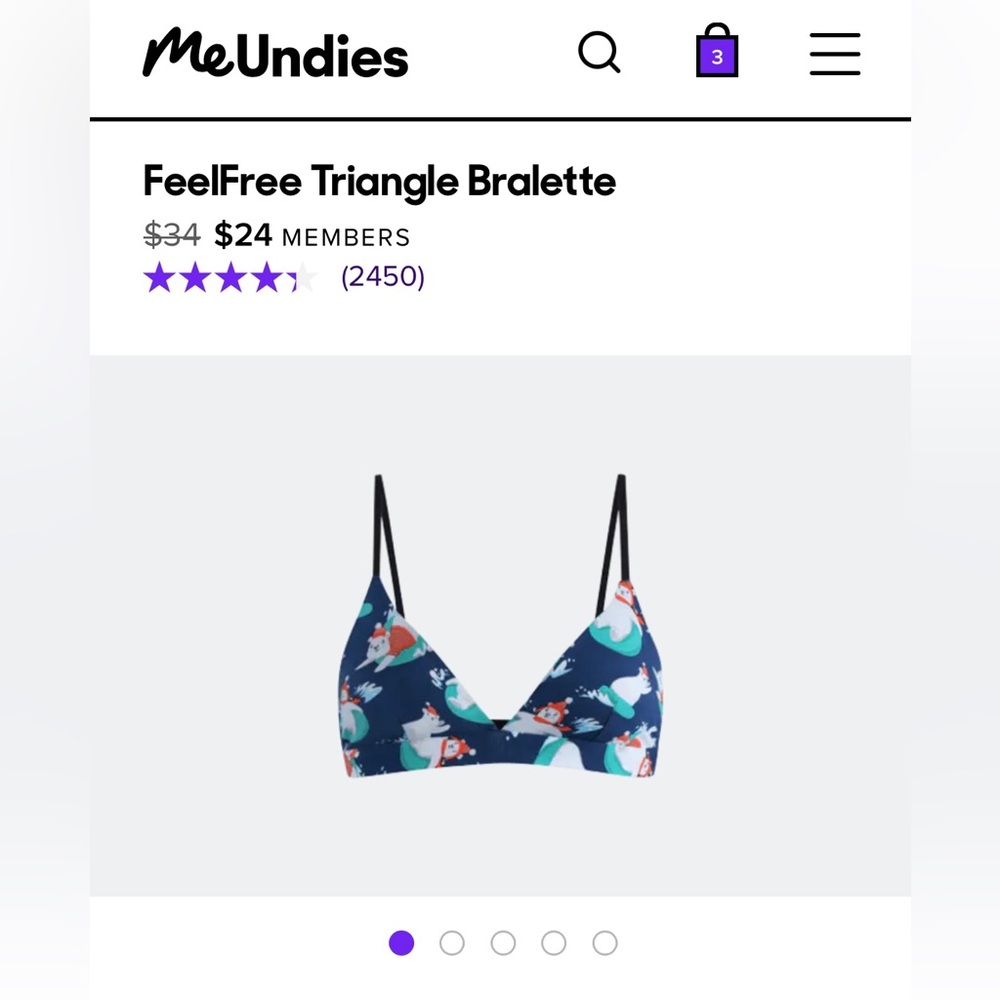 Meundies Feel Free Triangle Bralette